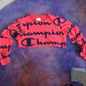 Champion cropped long sleeve shirt